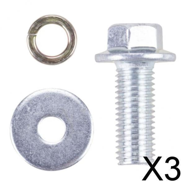 Colaxi 3xMini Bike Cart Go Kart Clutch Bolt Kit Grade 5 Clutch Mounting Bolt Assembly 3 Pcs