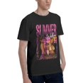 thumbnail image 2 of Summer Music Walker Hip Hop Rap Trap Rappers Singers Streetwear Vintage Style T-ShirtsBlack, 2 of 8