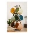 thumbnail image 3 of Juego de Tazas Gibson Home de Cerámica de 6 Piezas con Rack, 3 of 4