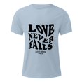 thumbnail image 4 of Sngxgn Men's Crewneck T-Shirt Lightweight Fit Active Athletic (Light Blue,M), 4 of 4