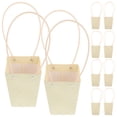 thumbnail image 3 of 10 bolsas de papel kraft con asa para ramos de flores, ideal para arreglos florales, exhibiciones, regalos de boda y decoración de fiestas, 3 of 7