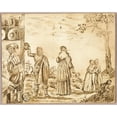 thumbnail image 3 of David Balthasar Wagner 24x20 Black Modern Framed Museum Art Print Titled - Cavaliers Taking Leave of Their Sweethearts (1662), 3 of 5