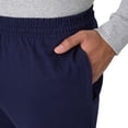 thumbnail image 3 of Pantalón deportivo de algodón jersey para hombre Hanes, azul marino, 81 cm, talla XL, 3 of 6