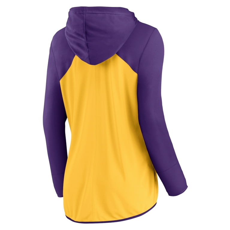売れ筋商品|||ファナティクス カットソー トップス レディース Women's Gold/Purple Minnesota Vikings Script Full-Zip Hoodie Gold, Purple Women's Fanatics Gold/Purple Minnesota Vikings Script Full