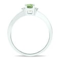 thumbnail image 3 of SZUL Women's Green Amethyst and Diamond Classic Band in 10K White Gold, 3 of 5