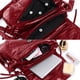 thumbnail image 3 of Bolso bandolera con cremallera para mujer | Monedero de piel sintética para teléfono con correa ancha ajustable | 6 bolsillos con cremallera para cartera, llaves y pasaporte | Para viajes, escuela y, 3 of 6