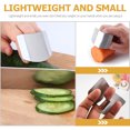 thumbnail image 4 of 4 Pcs Finger Guards Finger Protectors Stainless Finger Guards for Cutting Food, 4 of 7