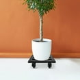thumbnail image 2 of Movable Flower Pot Stand for Heavy Plants with Durable Wheels 14.2 Inches, 2 of 8