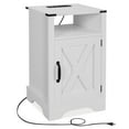thumbnail image 3 of Moootto Engineered Wood Nightstand Side End Table in White (Set of 2), 3 of 3