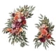 thumbnail image 1 of 2 piezas de guirnalda de flores artificiales de seda colgantes rústicas para boda Rojo, 1 of 9