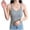Gray, variant on Women's Summer Tank Tops Ribbed Scoop Neck Racerback, Slim Fit Spaghetti Strap Cami Solid Color Basic Sleeveless Shirt 2026 Fashion Layering Casual Beach Outfits