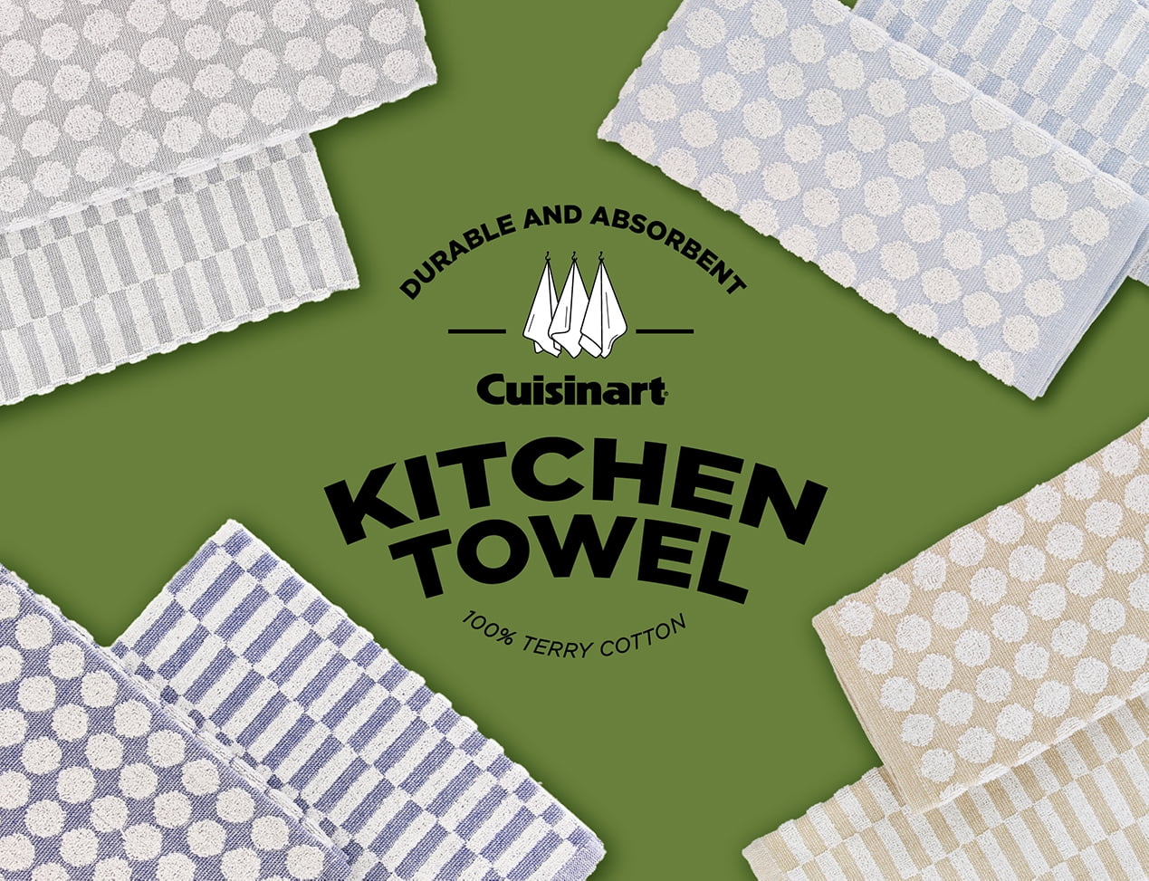 Cuisinart 2 Pk Americana Gnome Kitchen Towels