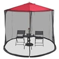 thumbnail image 5 of up to 30% Off!grille,Black Patio Umbrella Mosquito Netting,Double Zipper Door,Polyester Mesh,Universal Market Table Umbrellas,Cantilever Offset,Outdoor Use,Bug Proof,Insect Barrier|plastic,Black, 5 of 8