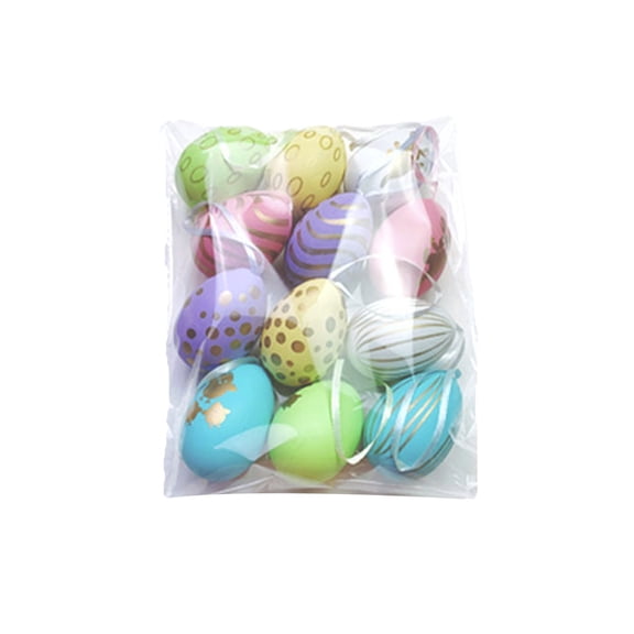 Easter Egg Filler,Easter Basket Filler,12 Easter Eggs Decorations Edition,Plastic Easter Eggs,Easter Eggs,2026 Set Plastic Easter Eggs,Easter Eggs Bulk Colorful Assorted Colors Plastic(D)
