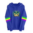 thumbnail image 2 of Craaazy Women's Long Sleeve Hooded Mardi Gras Sweatshirts with Pockets Gifts, 2 of 5