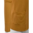 thumbnail image 3 of Cielo Women & Plus Open Front Drape Classic Knit Cardigan With Pockets, 3 of 4