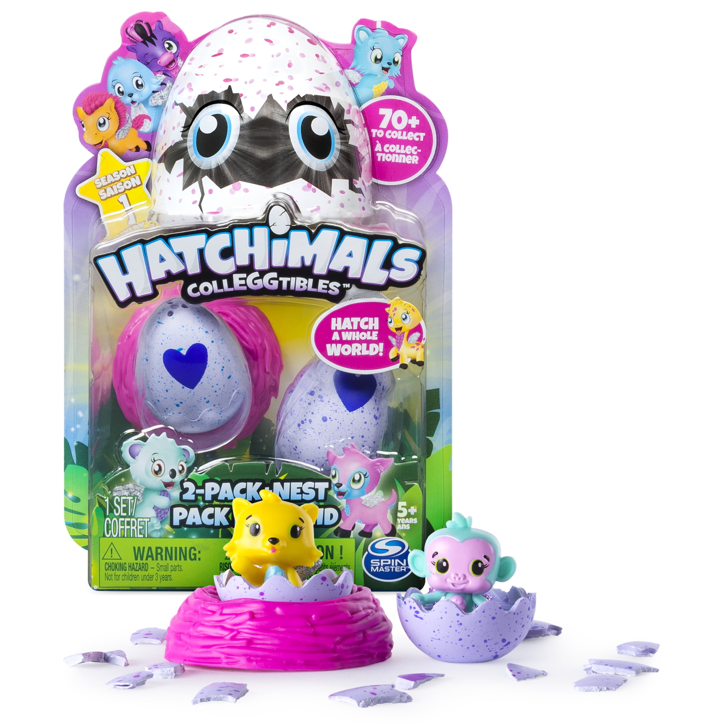Lot of Three 1-Pack Hatchimals Season 1 Great for Easter Baskets 