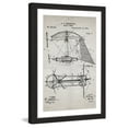 thumbnail image 2 of "Aerial Vessel 1893 Old Paper" Framed Painting Print, 2 of 4