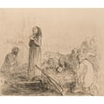 thumbnail image 2 of Jean-Louis Forain 23x20 Black Ornate Framed Double Matted Museum Art Print Titled: The Miracle Before the Blessed Sacrament, 2 of 5