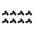 thumbnail image 1 of Uxcell 3.1" x 1" x 0.7" Rectangle Plastic Plug Tubing End Caps, 8Pcs Rectangular Tube Plug Square Tubing Post End Cap for Fence Pipe Post Cover Furniture Foot, Black, 1 of 6
