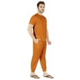 thumbnail image 2 of Inkmeso SolidPajama Set For Mens Short Sleeve Sleepwear Round NeckNightwearPj Set, 2 of 7