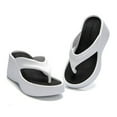 thumbnail image 5 of jiaxiM Women's Flip Flops Thong Sandals for Women Cute Indoor Slippers Non- Woven Sole Orthofeet Shoes for Women for Summer Beach, 5 of 8