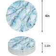 thumbnail image 1 of FMSHPON Marble Set of 8 Round Coaster for Drinks, Absorbent Ceramic Stone Coasters Cup Mat with Cork Base for Home Kitchen Room Coffee Table Bar Decor, 1 of 6