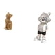 thumbnail image 5 of Figura de escritorio,Estatua de gato,linda decoración para estante o escritorio,Figura de escritorio,Estatua de astronauta para estantería,oficina o decoración del hogar,Figura decorativa de, 5 of 8