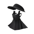 thumbnail image 2 of S SERENABLE Sun Hat Face Cover Cap Earloop Women for Sightseeing Outdoor Activities Work Black, 2 of 9