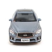 2014 Infiniti Q50S Blue 1:64 Diecast Model Miniature Car by Paudi Model