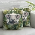 thumbnail image 3 of Patifu Koala Graphic Decorative Cushion Cover for Home Sofa throw pillow short plush Home Furnishing 1PC Men Women Boy Girl Room Couch Living Bed 24x24in, 3 of 5