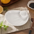thumbnail image 5 of Dumpling Serving Plate with Built-in Sauce Compartment Divided Snack Dish for Kitchen Dining Table Appetizer Sushi Dessert Home Daily Use Party Supplies, 5 of 7