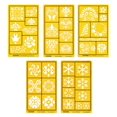 thumbnail image 1 of Traceease Multi-Pattern Floral Design Drawing Templates For Scrapbooking Designing Craft DIY Art Supplies, 5 Pieces, 1 of 4