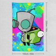 thumbnail image 2 of Invader Zim Gir Tapestry Luxury Wall Hanging Tapestries Decoration For Living Room Bedroom Dormitory Mural Blanket Wall Art Tapestry, 2 of 8
