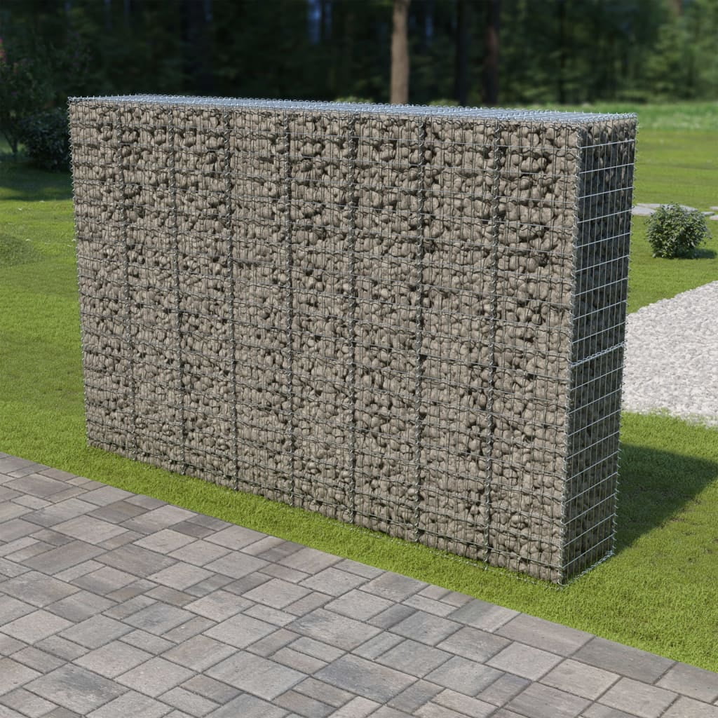 CoPedvic Gabion Mesh Wire Wall Panel with Cover Galvanized Steel Garden ...