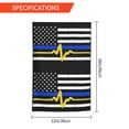 thumbnail image 2 of 911 Dispatcher - Thin Blue Gold Line Flag Garden Flag 12x18 Inch Indoor Balcony Courtyard Outdoor Decorative Flag, 2 of 7