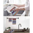 thumbnail image 5 of Modern Bohemian Kitchen Dish Towels for Drying Dishes Set of 3, Minimalist Abstract Boho Paisley Orange Red Waffle Weave Microfiber Hand Tea Bathroom Towels Quick Dry & Absorbent Towel 12x12, 5 of 7
