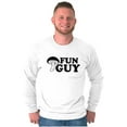 thumbnail image 3 of Fun Guy Fungi Mushroom Nerdy Geeky Men's Big & Tall Long Sleeve Graphic Tee Brisco Brands 3X, 3 of 5