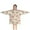 Beige Cow Heart, variant on Light Blue Cow Coffee Pattern Blanket Hoodies for Kids 6-13YR Oversize Wearable Blanket Hoodies for Boys Girls Teens