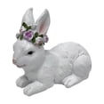 thumbnail image 1 of Figura de conejo de Pascua, estatua de conejo, hermosa pieza coleccionable para centro de mesa de Pascua Mintiendo, 1 of 9
