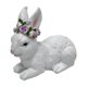 thumbnail image 1 of Figura de conejito de Pascua, decoración de Pascua, obra de arte coleccionable, adorno de escritorio con forma de animal. Mintiendo, 1 of 9