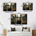 thumbnail image 4 of Designart Mooseframed wall art, Majestic Moose in Brown and Yellow , Moose Large framed wall art decor, Brown Modern Gold framed wall art, 40x30 inches Gold Frame, 4 of 5