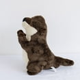 thumbnail image 5 of PATLOLLAV The Petting Zoo Cute Baby Sea Otter Close Eyes Praying Stuffed Animal ,A Great Tool for Decompressing Lifelike Detail Cherished Companionship Gifts For Kids Gril Friend Brown 11 Inches, 5 of 5