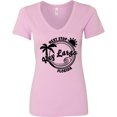 thumbnail image 3 of Inktastic Next Stop Key Largo, Florida Women's V-Neck T-Shirt, 3 of 5