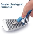 thumbnail image 2 of Golf Club Groove Sharpener, Re-Grooving Tool and Cleaner for Wedges & Irons - Generate Optimal Backspin - Suitable for U & V-Grooves, 2 of 14