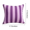 thumbnail image 3 of MMJ Outdoor Waterproof Pillow Cover 17.7in Geometric Stripe for Sofa Chair Cushion Summer, 3 of 6