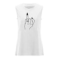 thumbnail image 4 of T-Shirt Décontracté Sans Manches pour Femmes, Col Rond, avec Imprimé Floral - pour Usage Quotidien, 4 of 4