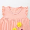 thumbnail image 6 of kpoplk Toddler Baby Girls Summer Outfit Sleeveless Ribbed Collared Tank Tops + Floral Skirt Shorts Set Kids Cute Clothes Size 5-6 Years,Pink, 6 of 9