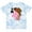 Tie Dye Blue, variant on Inktastic 4th Birthday Cowgirl 4 Year Old Girls Toddler T-Shirt