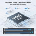 thumbnail image 2 of 15.6" FHD Laptop 8GB RAM 512GB SSD Intel N150 Processor (Beat i3-1115G4, Up to 3.6GHz) with Backlit Keyboard Fingerprint WiFi 6 BT5.2 65W Type-C Gray, 2 of 7